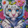 Floral Tiger Diamond Painting