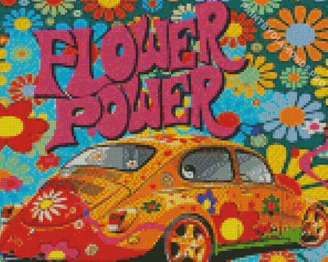 Flower Power Diamond Painting