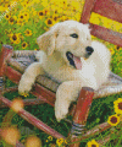 Golden Retriever Diamond Painting