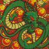 Green Chinese Dragon Diamond Painting