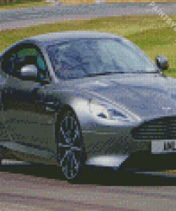 Grey Aston Martin Db9 Diamond Painting