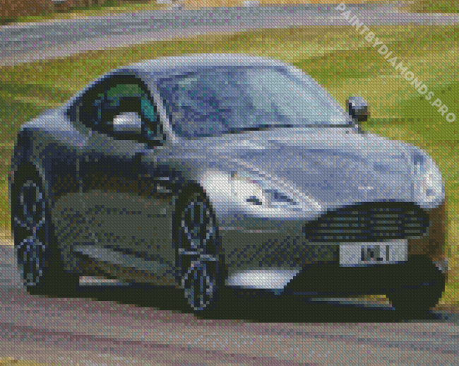 Grey Aston Martin Db9 Diamond Painting