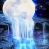 Moonlight Waterfall Diamond Painting