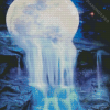 Moonlight Waterfall Diamond Painting