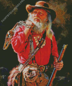 Old Mountain Man Diamond Painting