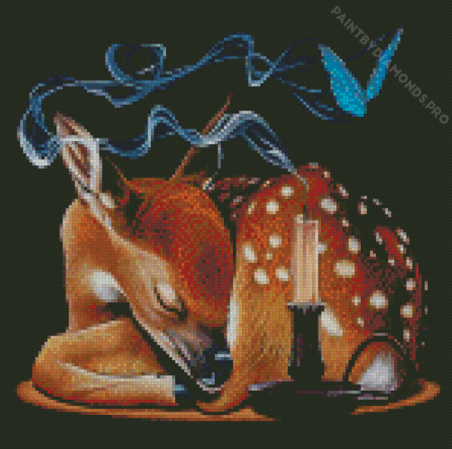 Resting Deer Diamond Painting