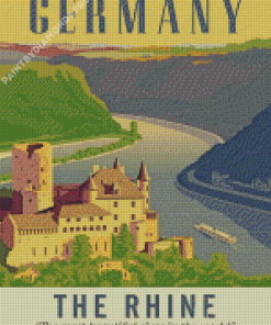 Rhine Valley Germany Poster Diamond Painting