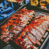 Sauced Pork Ribs Diamond Painting