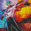 The King Of Fighters Video Game Poster Diamond Painting