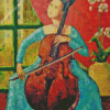 Violoncellist Lady Diamond Painting