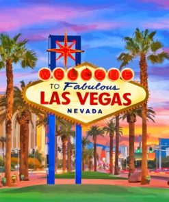 Welcome To Las Vegas City Diamond Painting