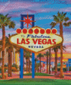 Welcome To Las Vegas City Diamond Painting