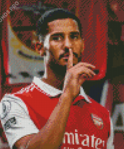 William Saliba Football Player By Diamond Painting