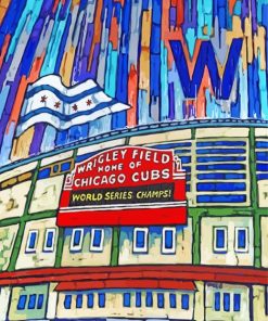 Wrigley Field Art Diamond Painting