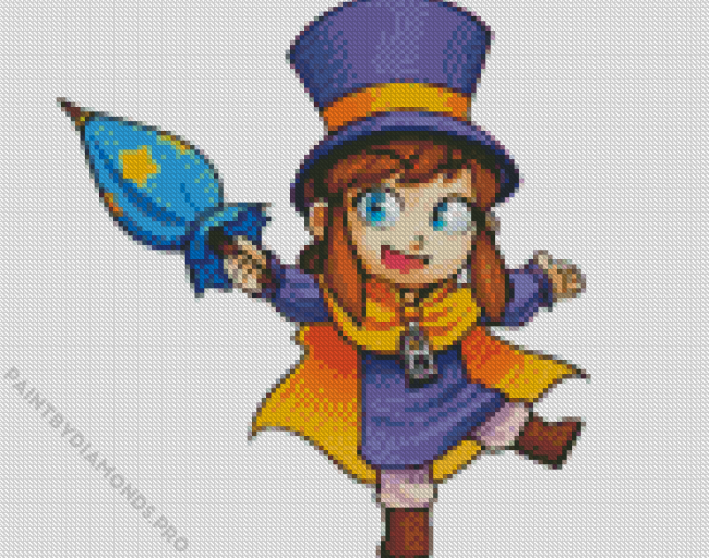 A Hat In Time Hat Kid Diamond Painting