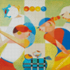 Abstract Golfers Diamond Painting