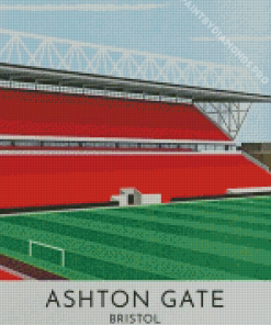 Ashton Gate Bristol Poster Diamond Painting