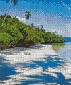 Beach In Raja Ampat Islands Diamond Painting