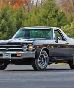 Black SS El Camino Diamond Painting