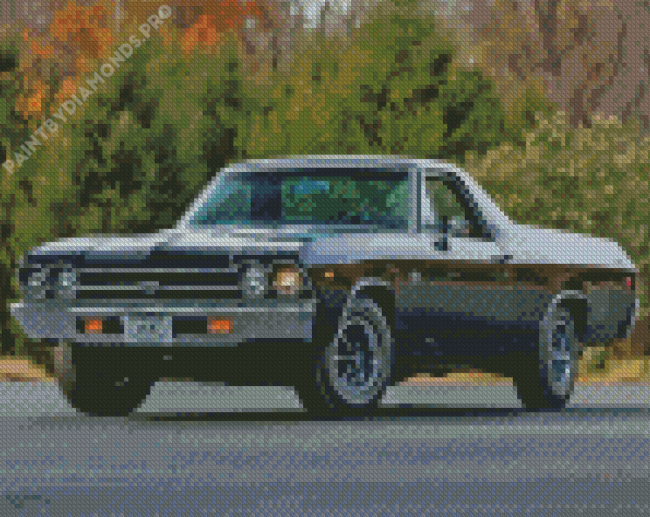 Black SS El Camino Diamond Painting