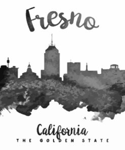 Black And White Fresno Diamond Painting