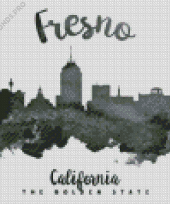 Black And White Fresno Diamond Painting