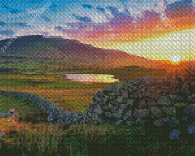 Blencathra Sunset Diamond Painting