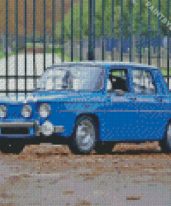 Blue Renault Cordini R8 Diamond Painting