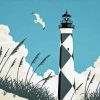 Cape Lookout Lighthouse Poster Diamond Painting