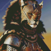 Cheetah African Warrior Diamond Painting