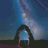 Delicate Arch With Milky Way Diamond Painting