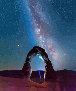 Delicate Arch With Milky Way Diamond Painting