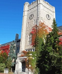 Johnston Hall Clock Tower Diamond Painting