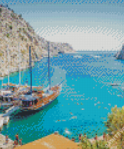 Kos Island Boats In Greece Diamond Painting