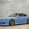 Light Blue Nissan S15 Car Diamond Painting