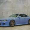 Light Blue Nissan S15 Car Diamond Painting