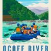 Ocoee River Rafting Poster Diamond Painting