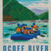 Ocoee River Rafting Poster Diamond Painting