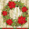 Poinsettia Wreath Christmas Diamond Painting