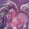 Purple Horse Diamond Painting