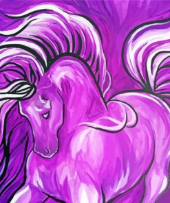 Purple Horse Diamond Painting