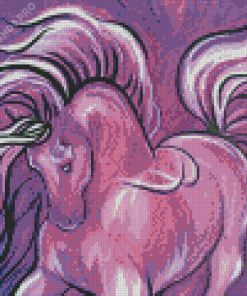 Purple Horse Diamond Painting