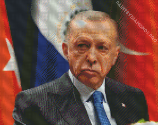 Recep Tayyip Erdogan Diamond Painting