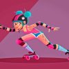 Roller Derby Anime Girl Diamond Painting