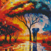 Safari Rain Diamond Painting