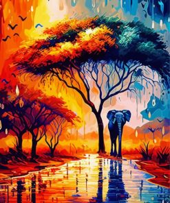 Safari Rain Diamond Painting