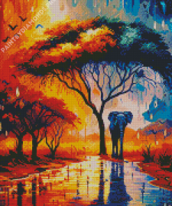 Safari Rain Diamond Painting