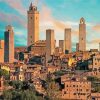 San Gimignano Building Diamond Painting