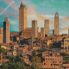 San Gimignano Building Diamond Painting