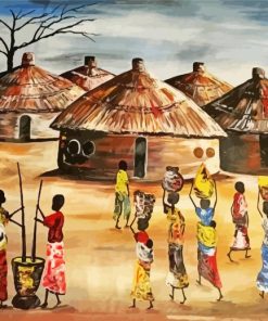 The African Scene Diamond Painting